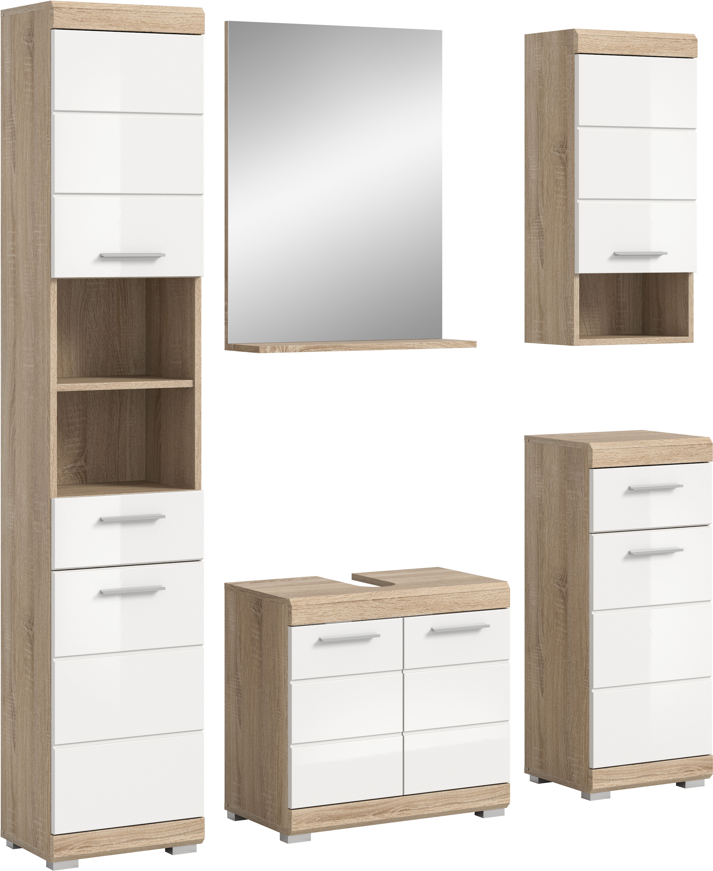 INOSIGN Badmöbel-Set »Siena, 5 teilig, bestehend aus:« Set, TOPSELLER!, 5 Stk. tlg.