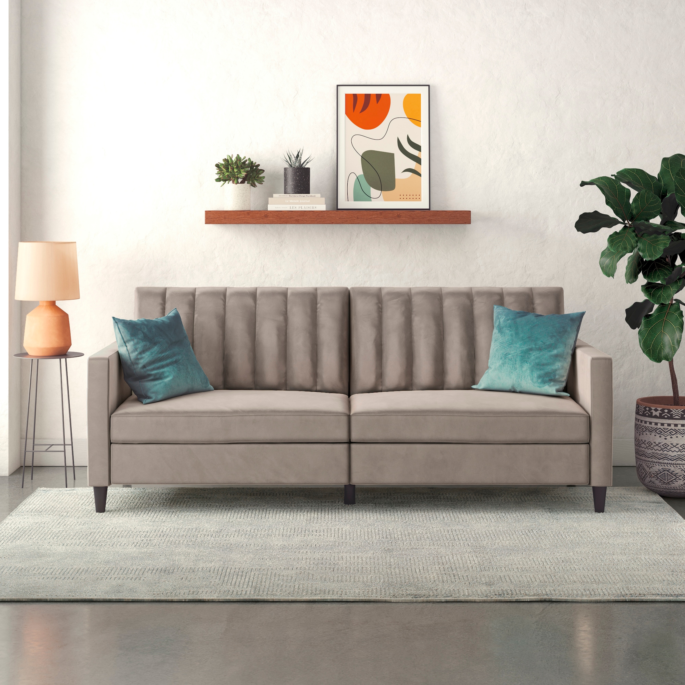 Dorel Home 3-Sitzer »Celine« Rückenlehne 2-teilig und 3-fach verstellbar, Sitzhöhe 43 cm