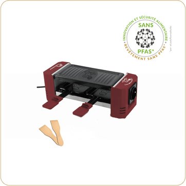 LITTLE BALANCE Raclette Multifonction Raclette 2 personnes piment connectable