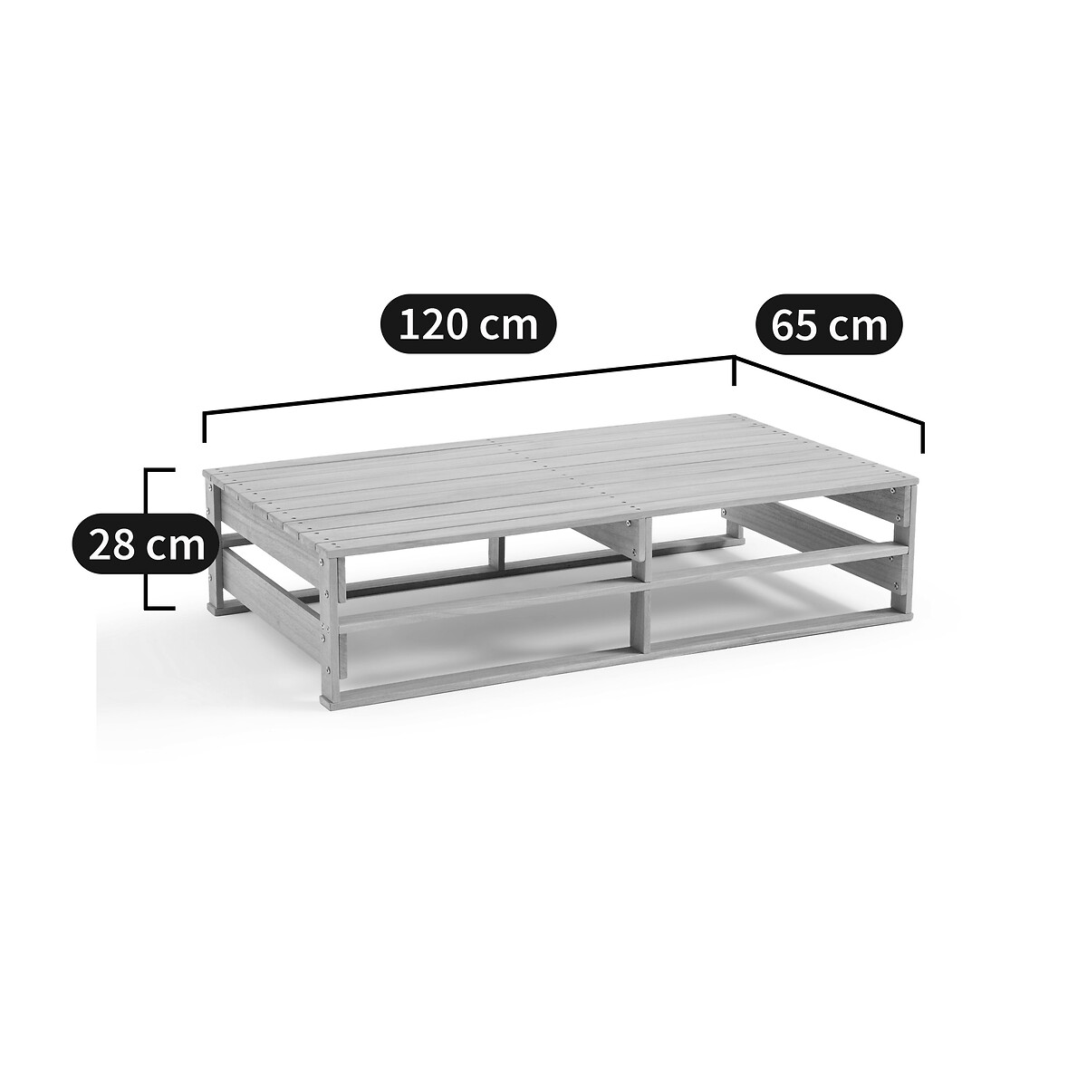 LA REDOUTE INTERIEURS<br>Mesa de jardim em acácia, Pavia