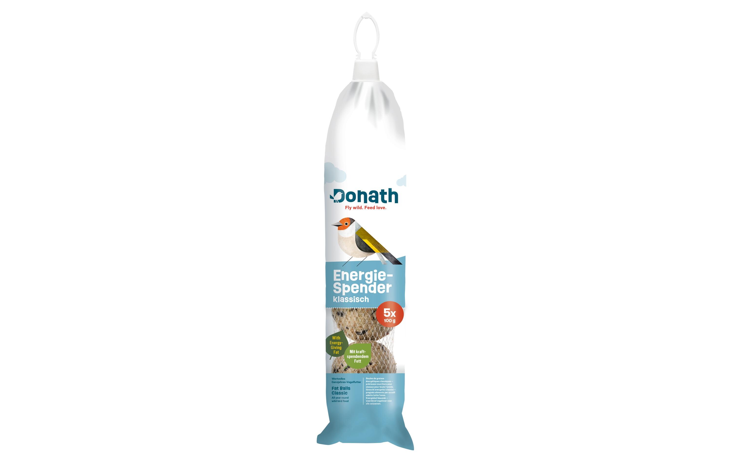 Vogelfutter Energie-Spender klassisch, 5 x 100 gFutter für freilebende Vögel