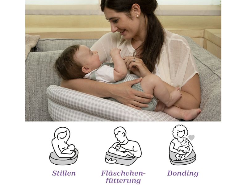 Boppy Stillkissen Deluxe Clouds Kissen für Seitenschlafen und Stillen