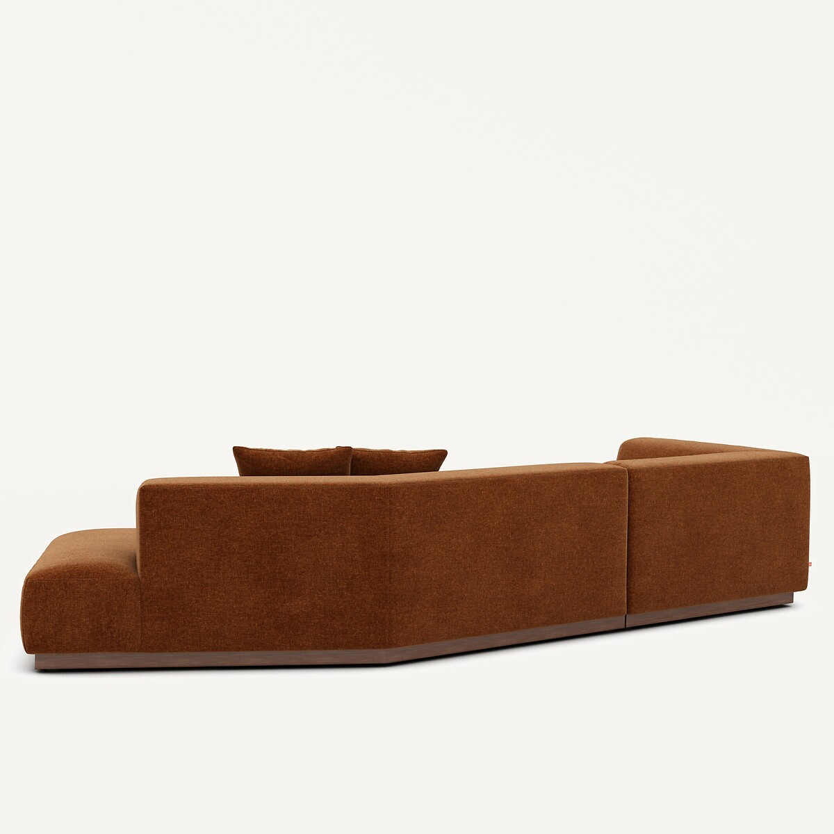 AM.PM<br>Sofá de canto aberto em veludo chenille, Jacopo