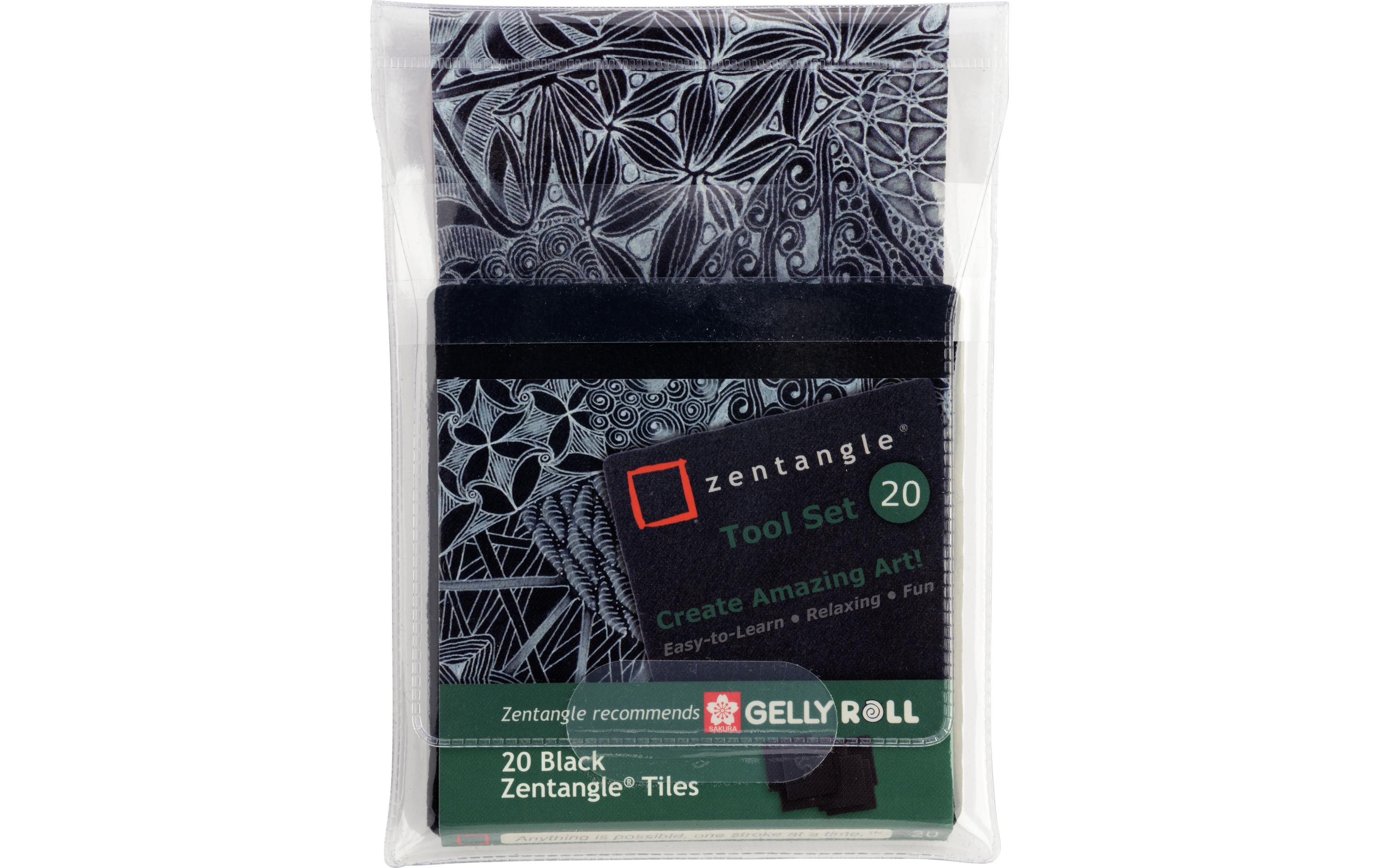 Malkarten Zentangle Tool Set 8.9 x 8.9 cm, 20 KachelnZeichenkacheln für Hobbykünstler und zum Entspannen