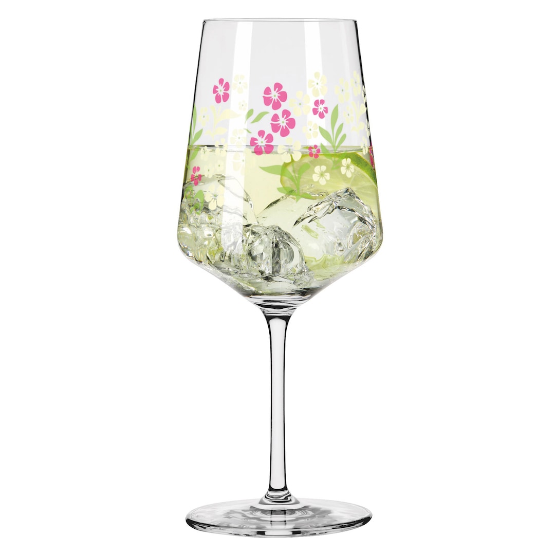 RITZENHOFF Aperitifglas SOMMERTAU HUGO 4er Set Blumen Kristallglas