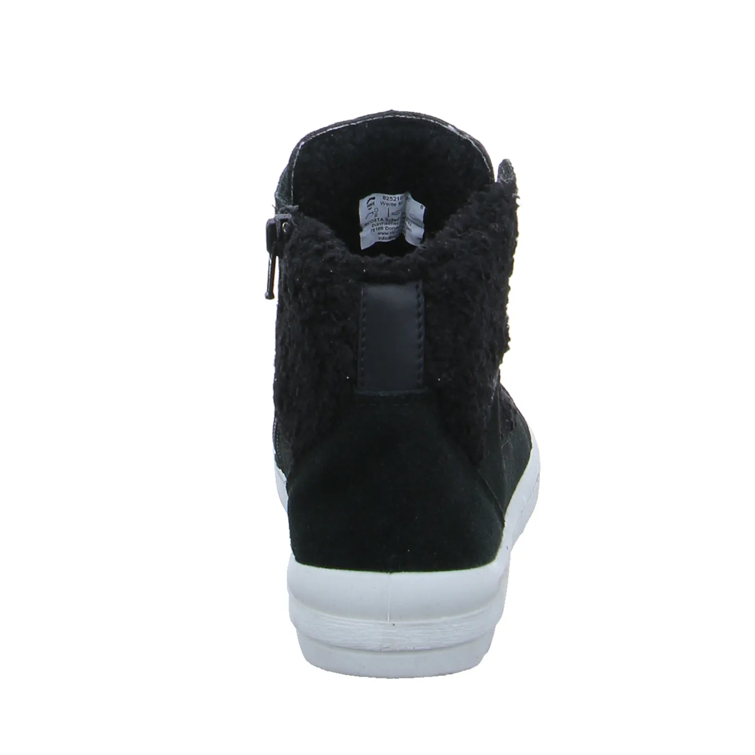 RICOSTA Mädchen-Winter-Bottine Schwarz Leder  Schnür-Boot