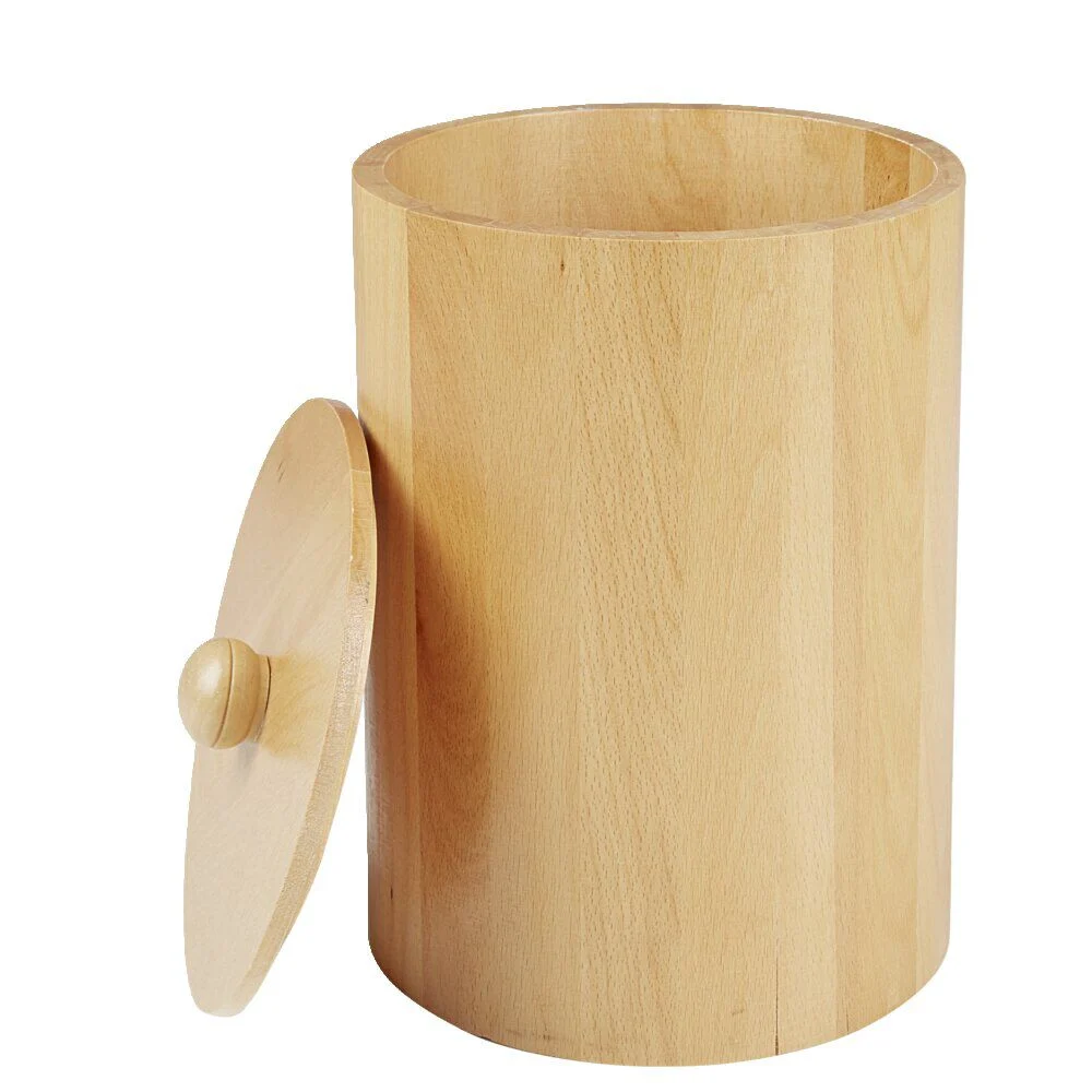 Poubelle salle de bain bambou