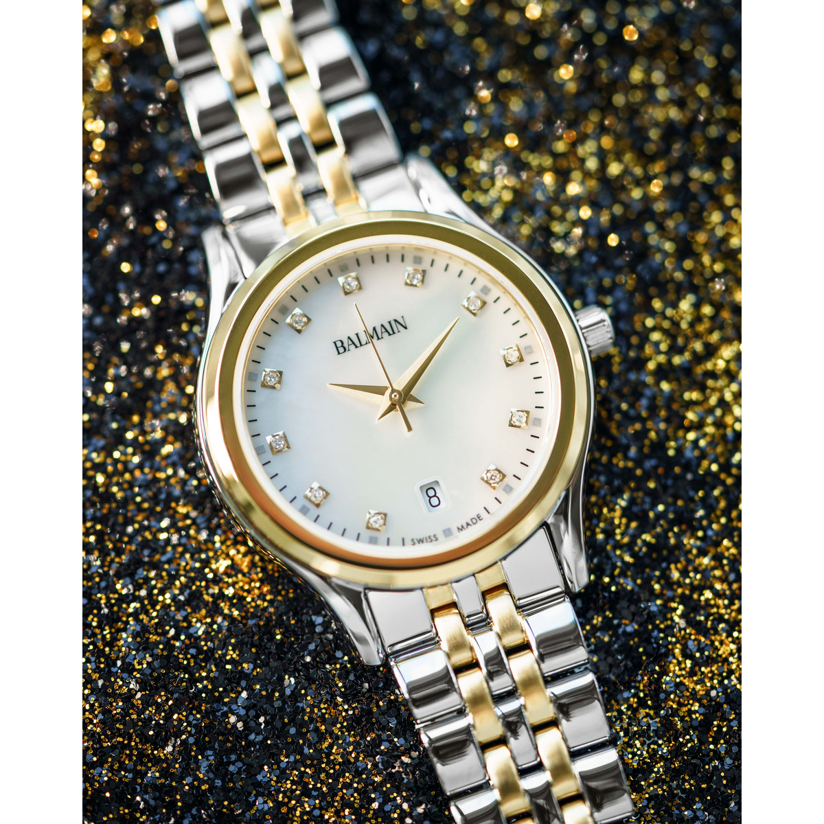 Montre BALMAIN Beleganza femme bracelet acier bicolore jaune
