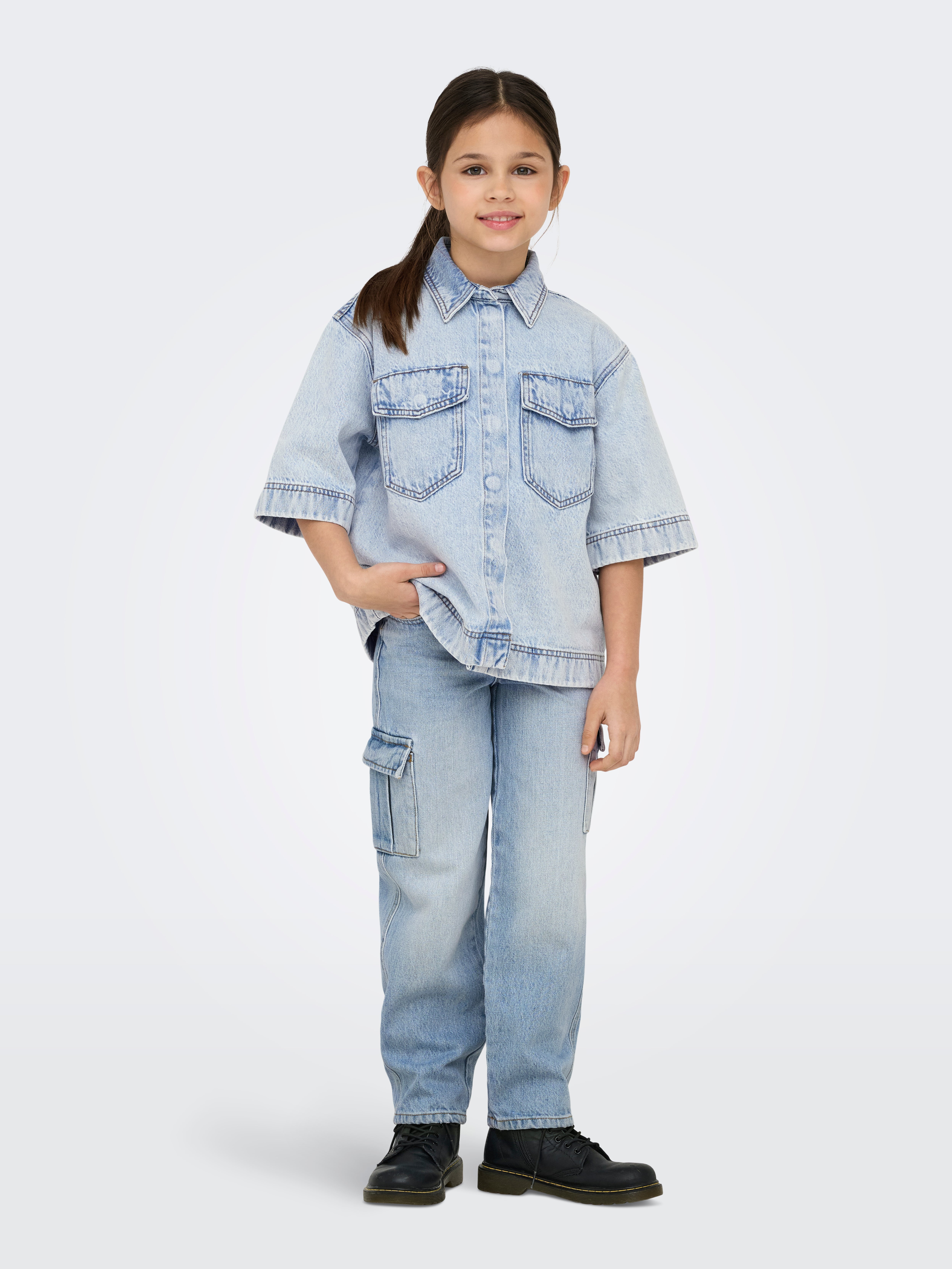 KOGHARMONY Weiter Beinschnitt Jeans Light Blue Denim