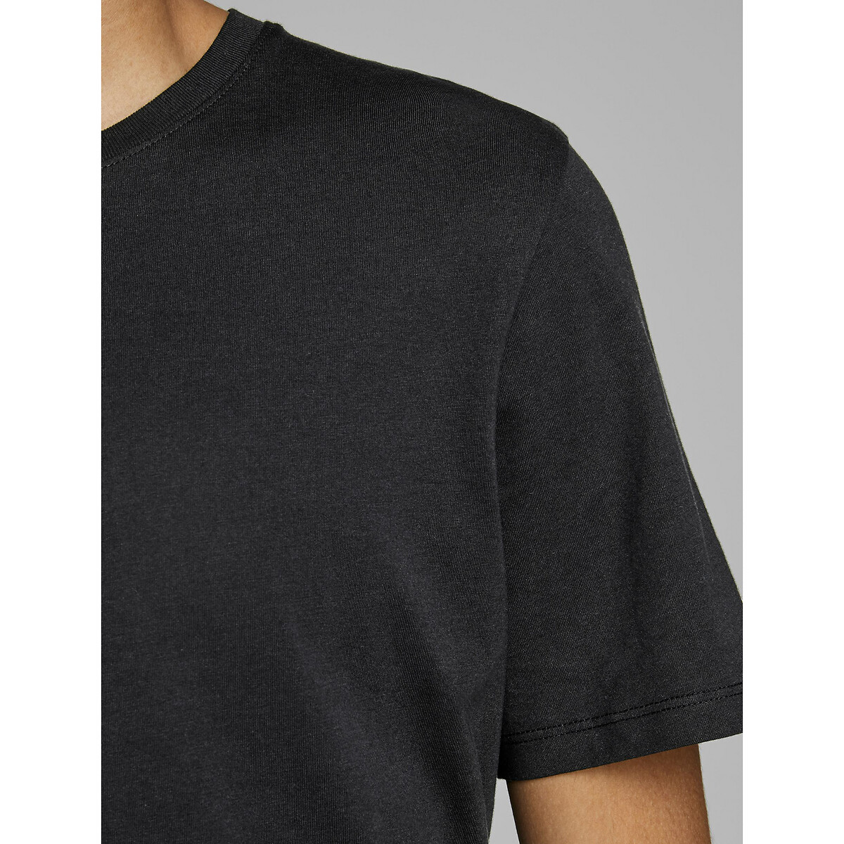 JACK & JONES<br>Camiseta de gola redonda em algodão orgânico