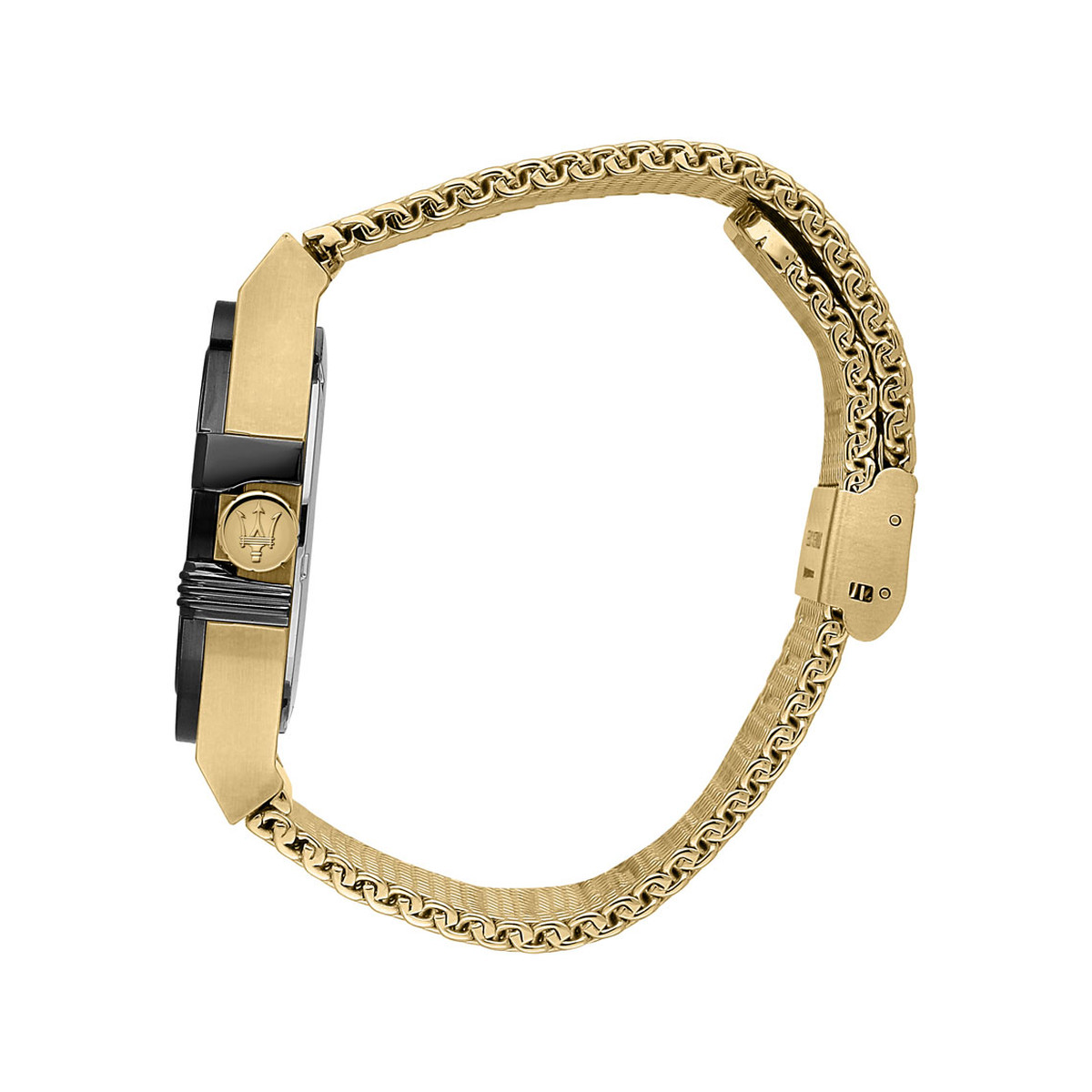 Montre MASERATI homme bracelet acier inoxydable doré jaune