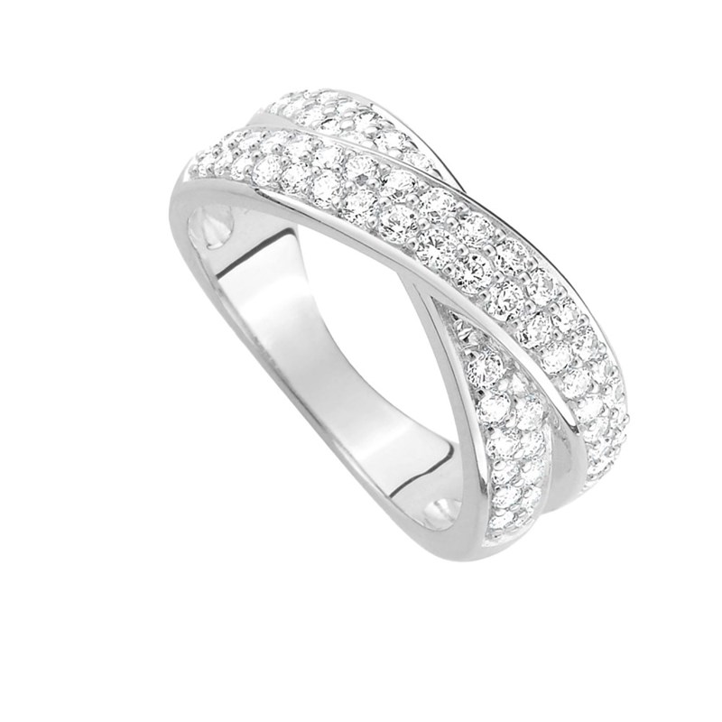 Bague femme - Oxyde de zirconium - Argent 925
