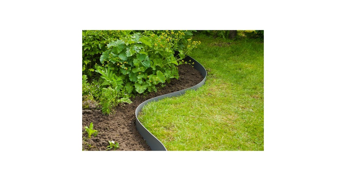 NatureBorderrand H7,5cm x 10m begrenzing  (Grijs)