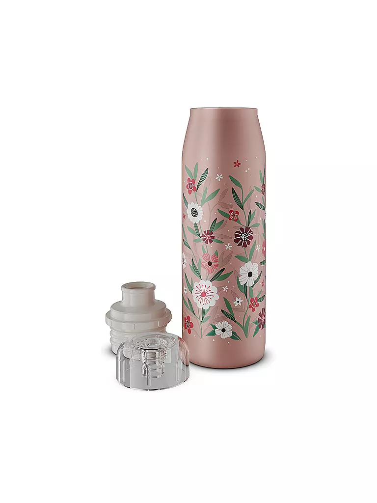ALFI Isolierflasche - Thermosflasche Kids 0,5l Flowers rosa