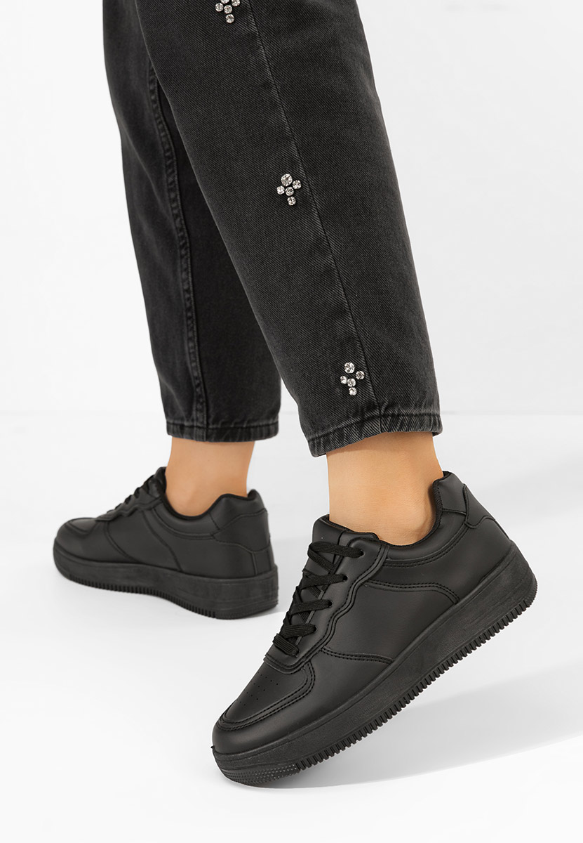 Baskets pour femme noirs Serila