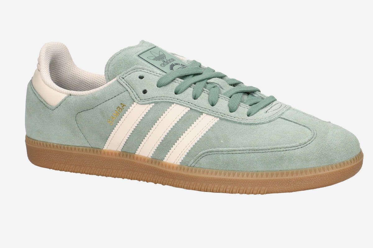 adidas Skateboarding Samba ADV Schuh (green white gold)