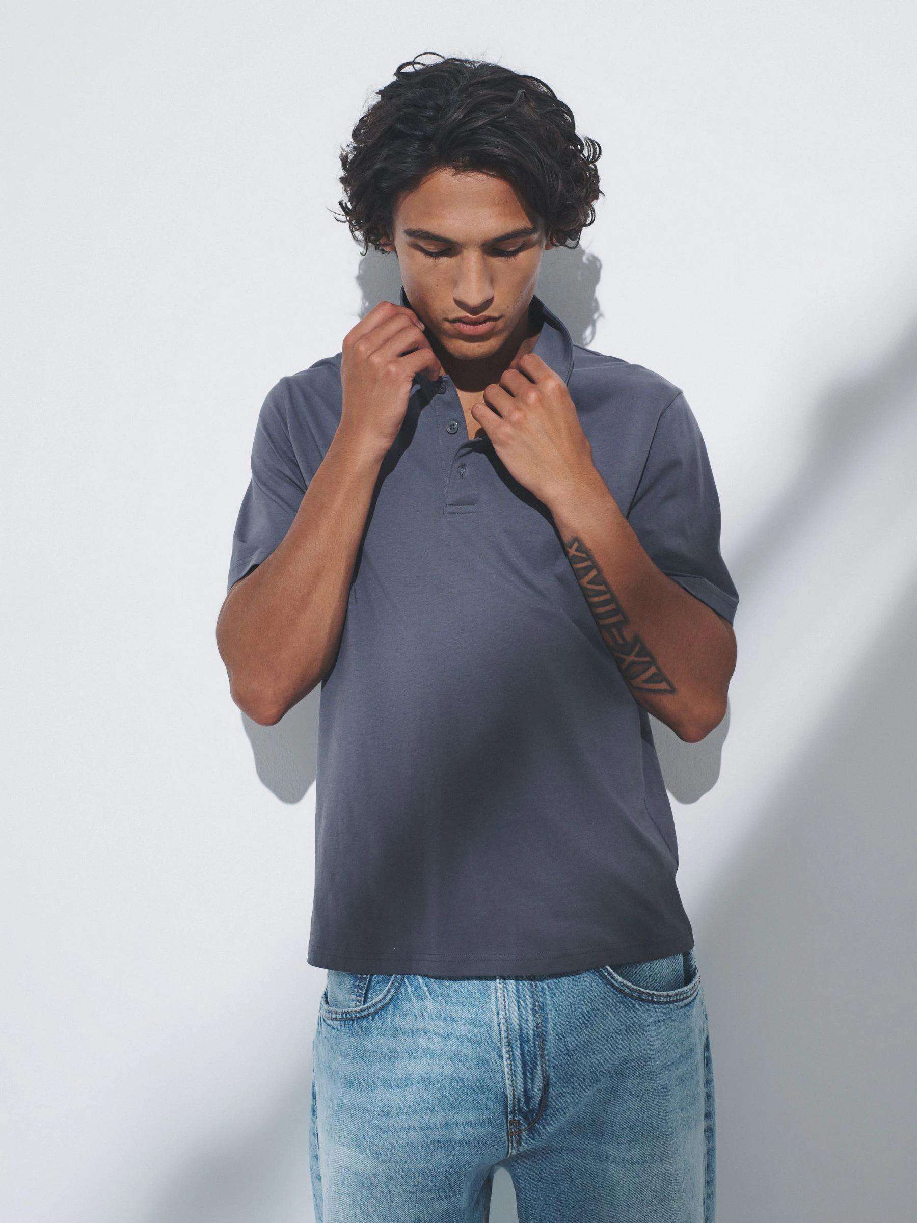 Zwart / antraciet / gemêleerd grijs - The Set 3 Pack Short Sleeve Cotton Jersey Polo Shirts