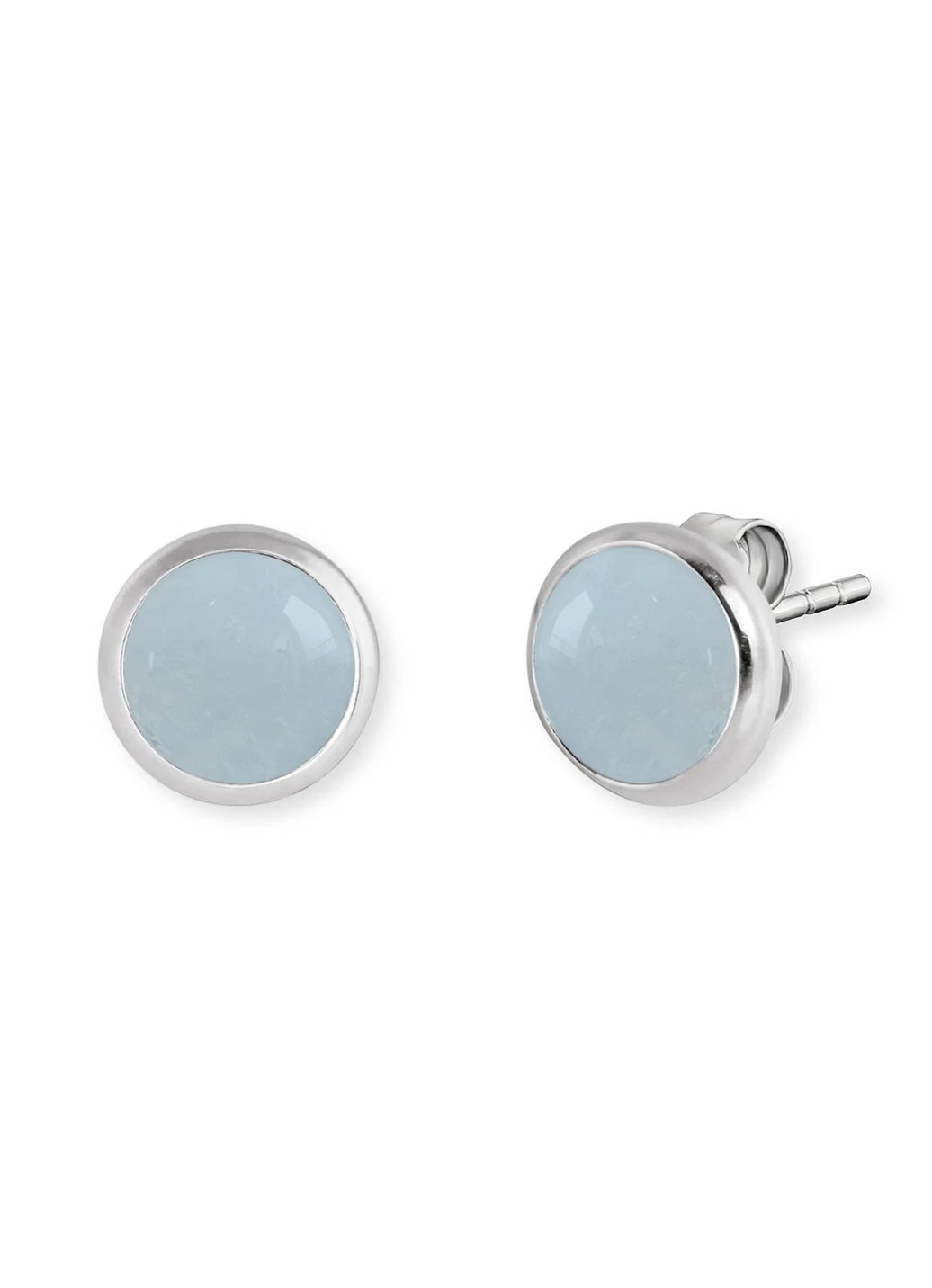 Powerful Stone Ohrstecker mit Blauem Achat