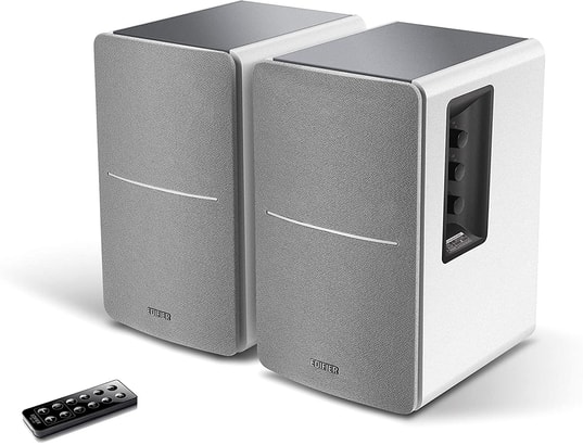 EDIFIER - Enceinte amplifiée 2.0 Studio r1280db 2.0 - enceintes bluetooth blanc/argenté