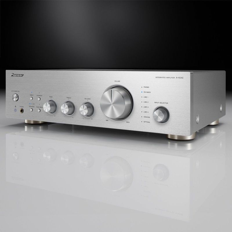 Pioneer - A-40AE - Stereoversterker - Zilver - Aluminium