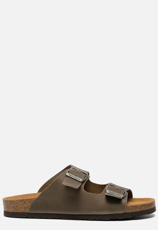 Hush Puppies Slippers groen Suede