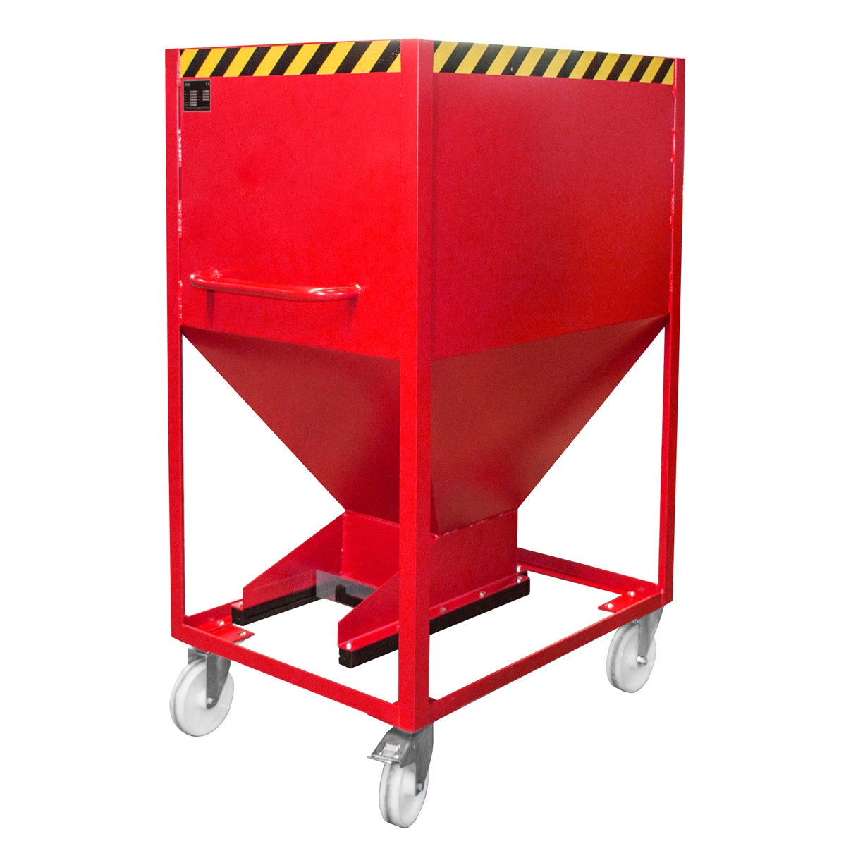 Bauer SR-D 600 silocontainer, geschilderd, vuurrood