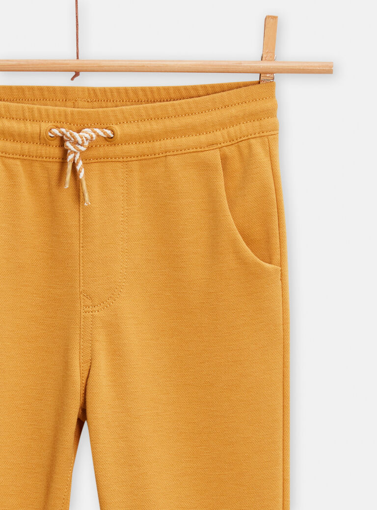 Pantalon moutarde uni pour garçon