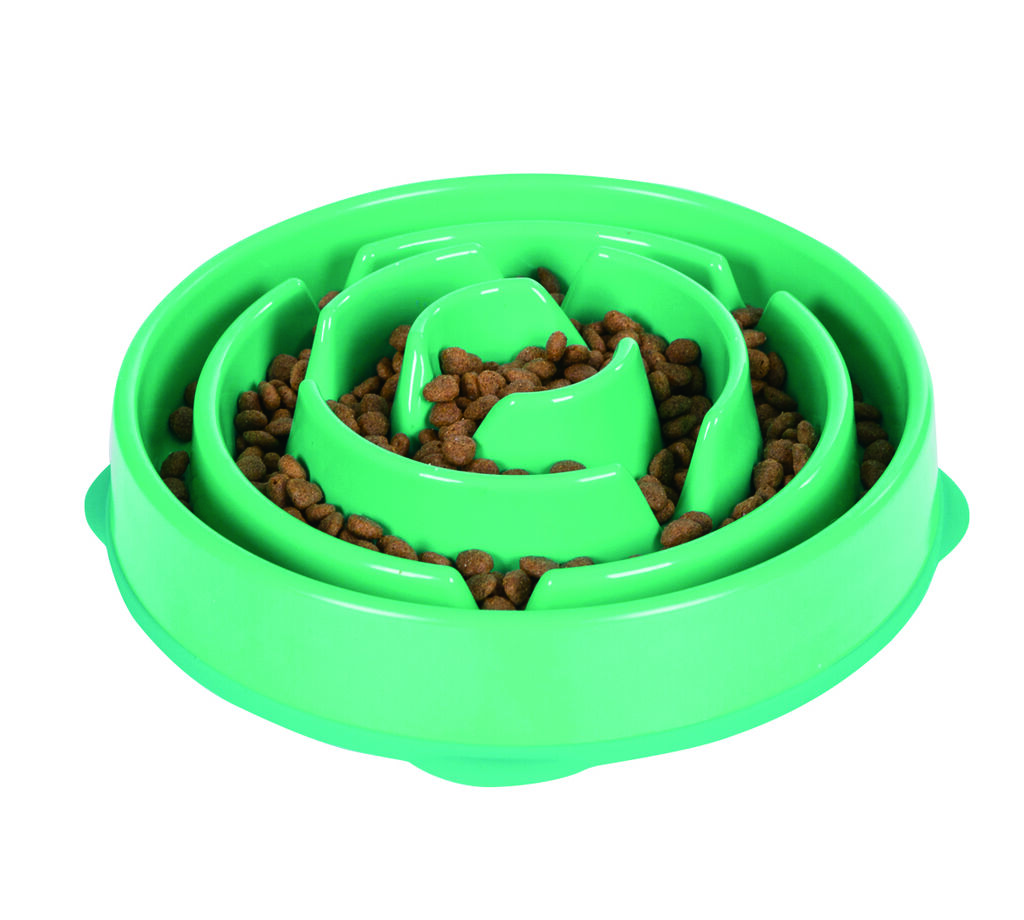 Outward Hound Anti-Schrok groot - Voerbak - Blauw - 28 cm