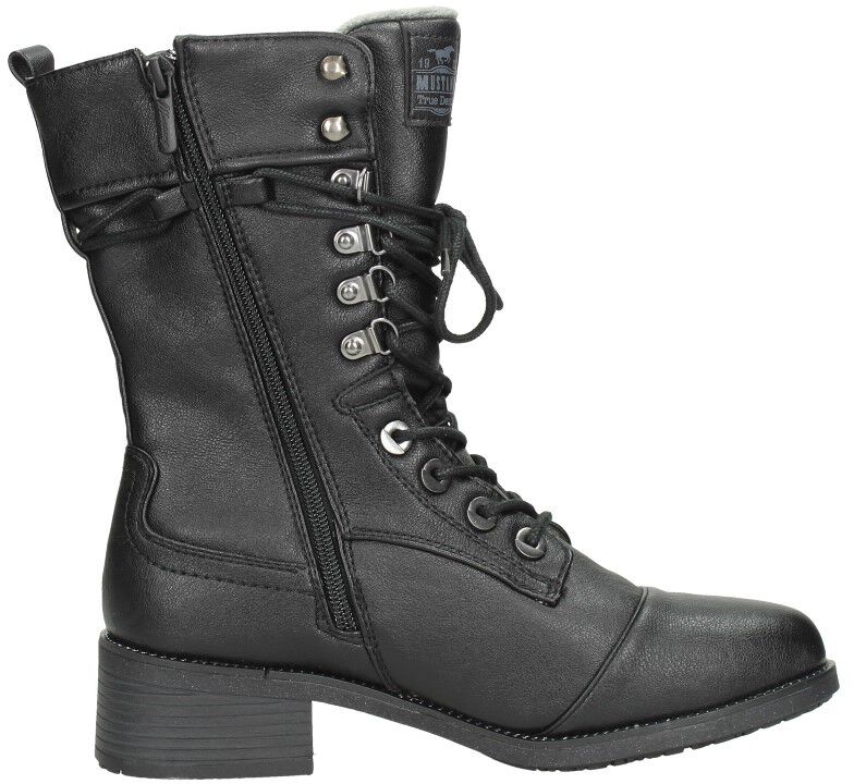 Mustang Veterschoenen Hoog zwart