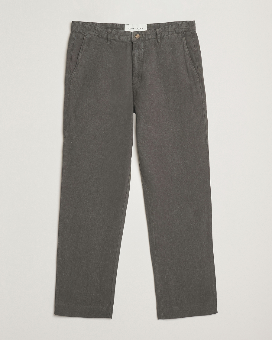 A Day's March Madu Linen Trousers Olive