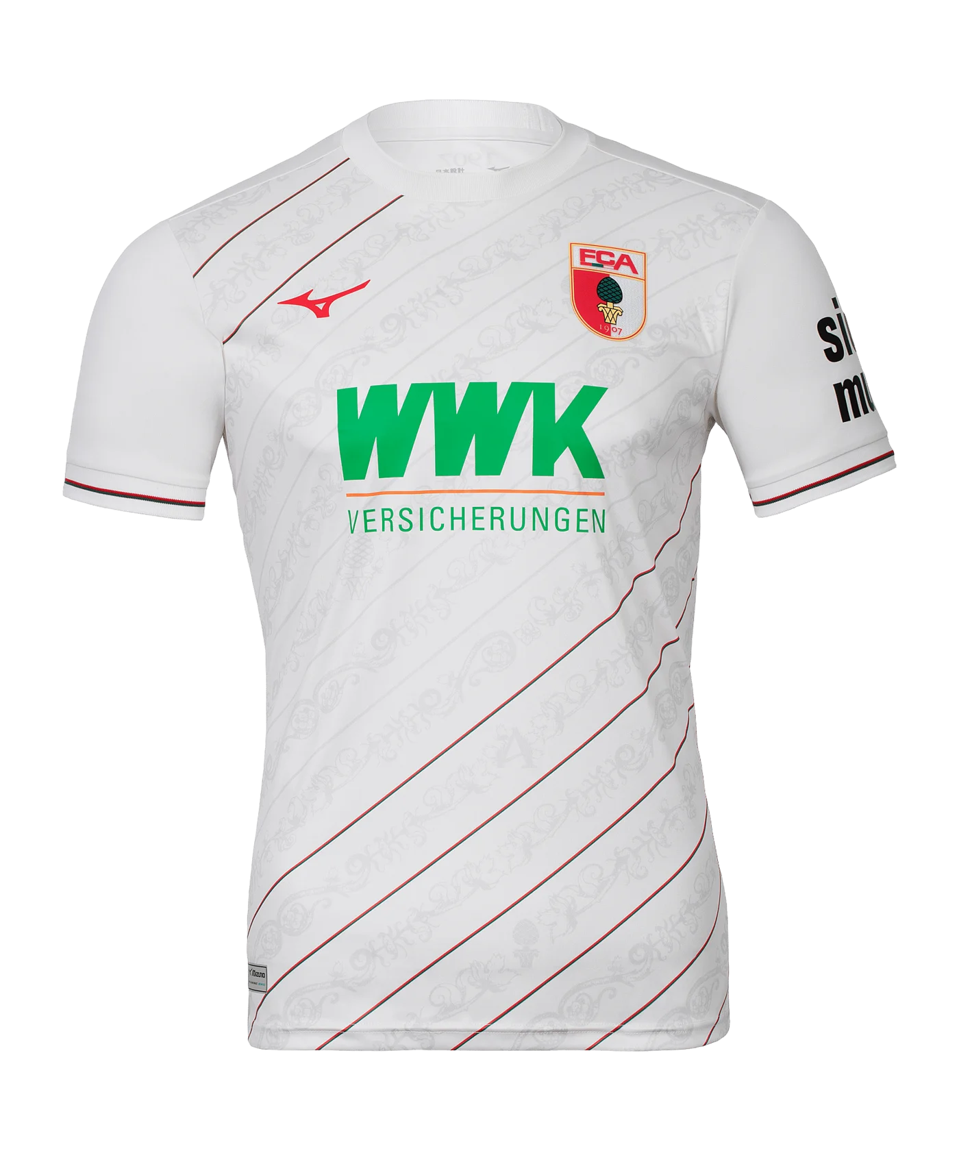 Mizuno FC Augsburg Trikot Home 2024/2025 Kids Weiss F07
