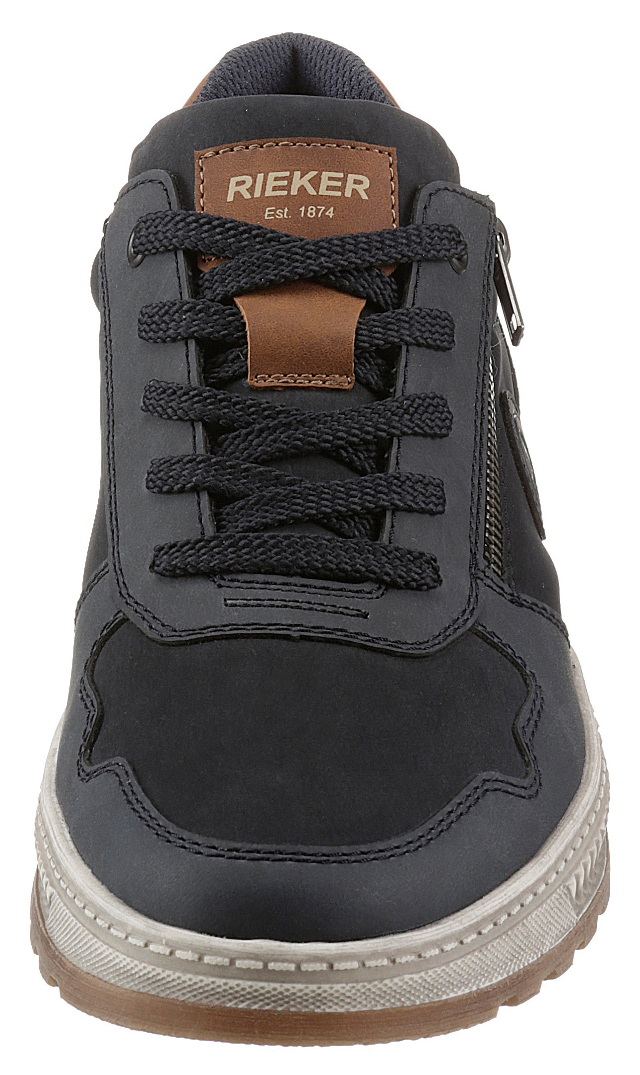 Rieker Sneaker  Freizeitschuh, Halbschuh, Schnürschuh mit Kontrastbesatz