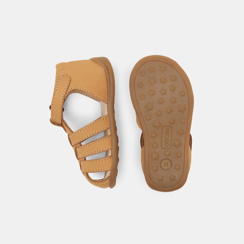 Sandales premiers pas tout cuir beige bébé garçon Beige