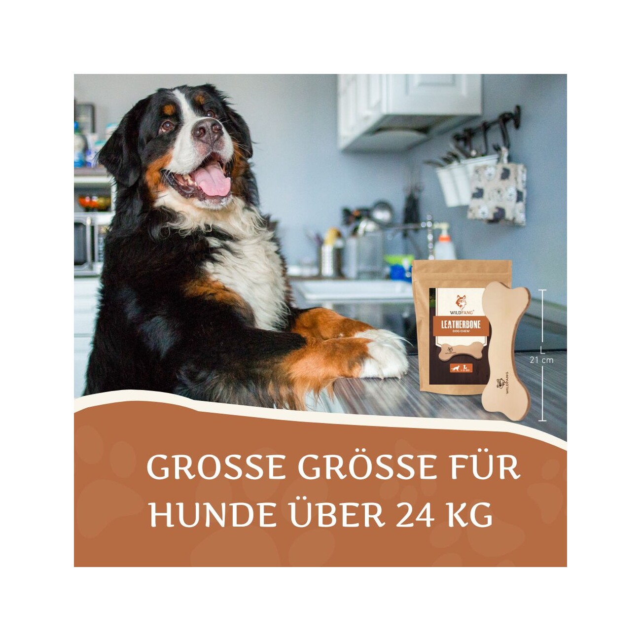 Wildfang ® Lederknochen - Kauleder 1 L