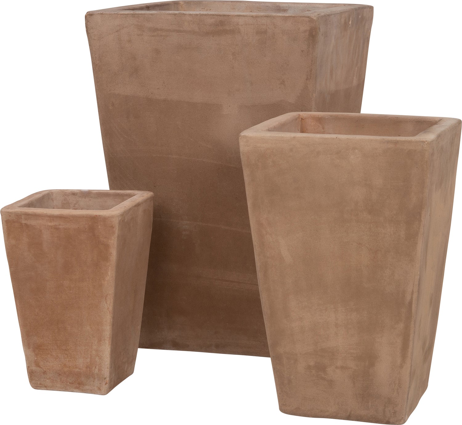 Intratuin bloempot Usain bruin 17 x 17 x 20 cm