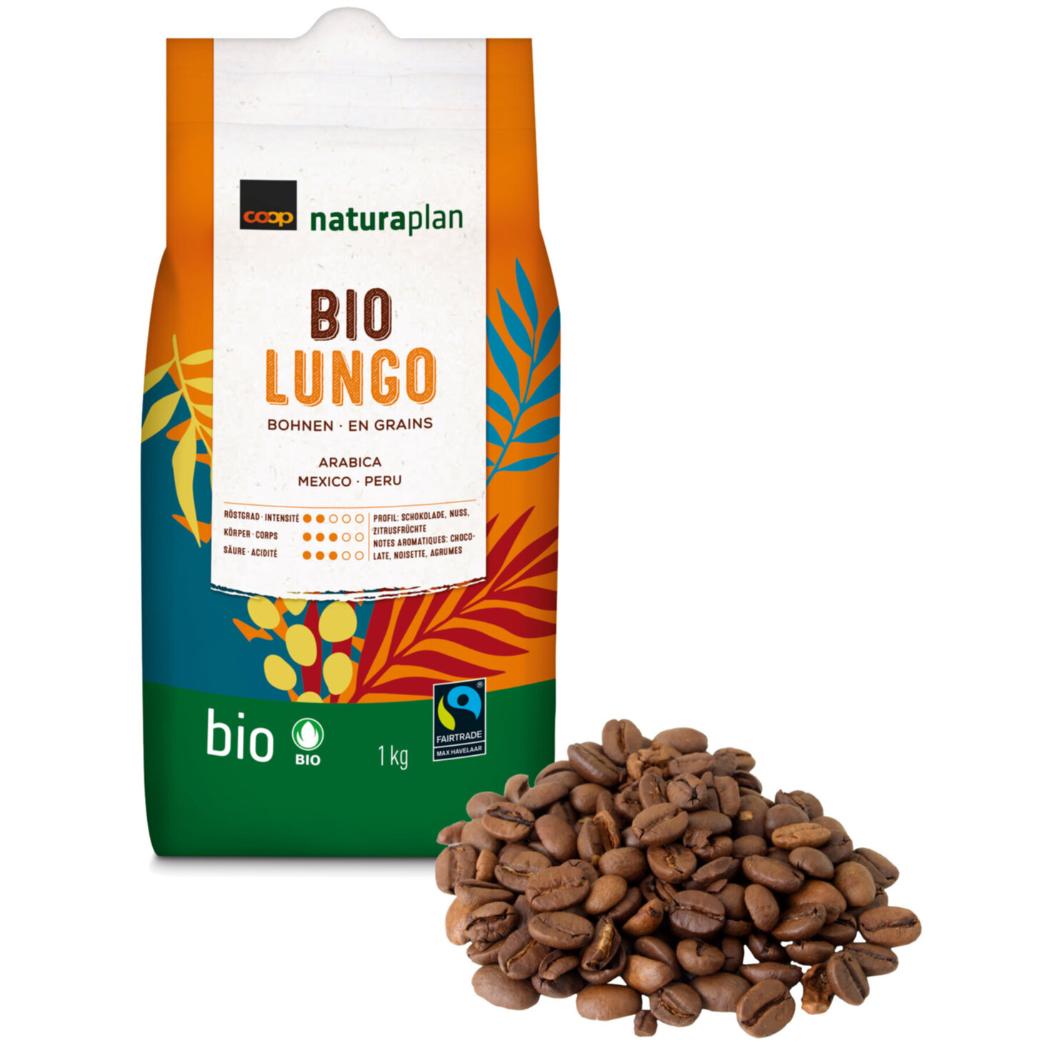 Naturaplan Bio Lungo Bohnenkaffee