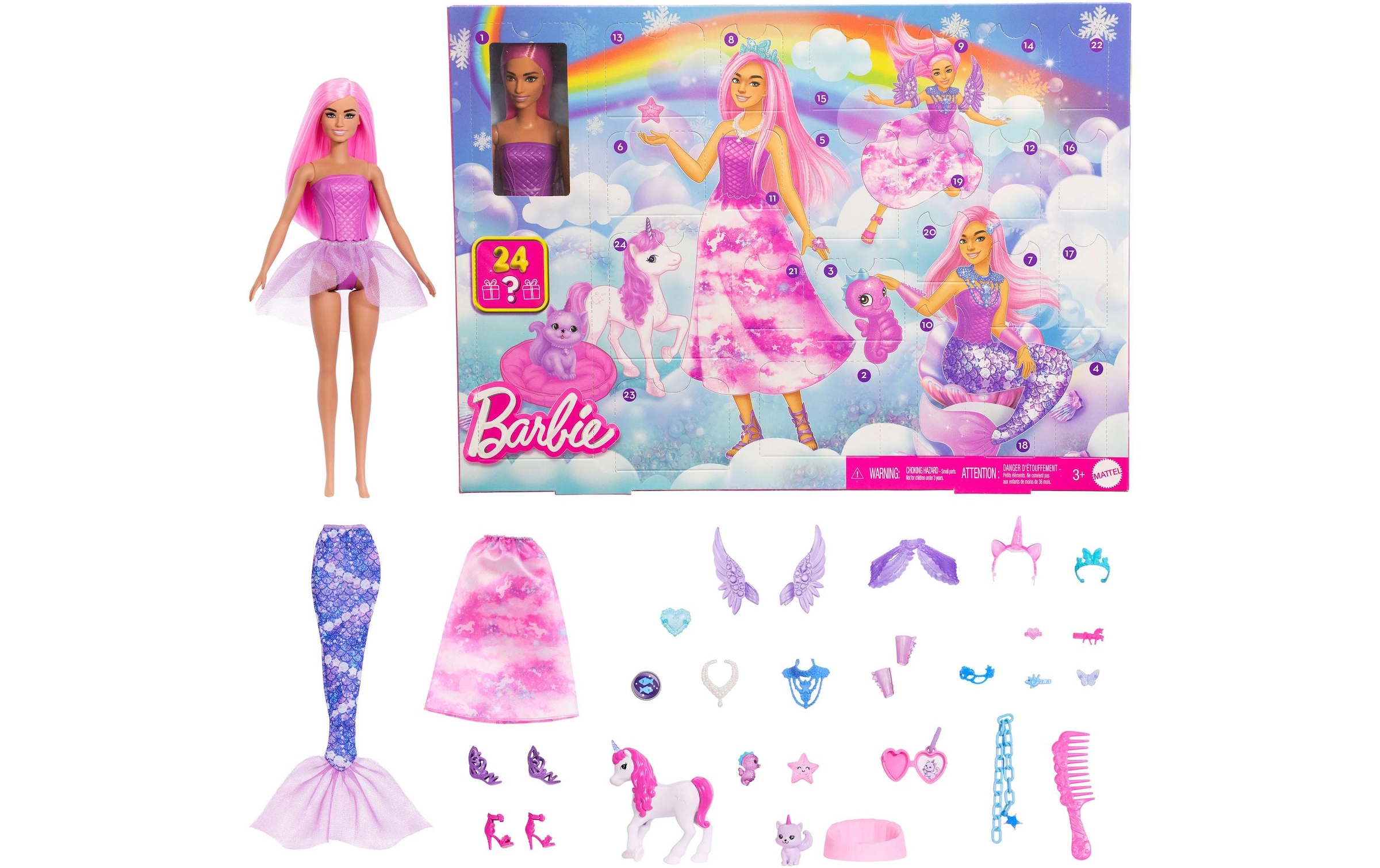 Barbie Adventskalender »Fantasy 2025« ab 3 Jahren