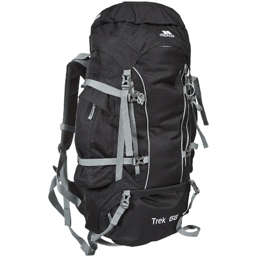 Mochila De Acampada / Hiking Modelo Trek 66 (66 Litros) Acampada / Camping Trespass (Ceniza)