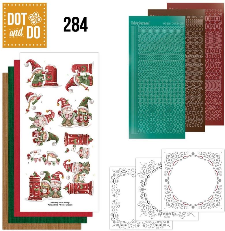 Hobbydots - Dodo-284 - Dot en Do - Gnome for Christmas