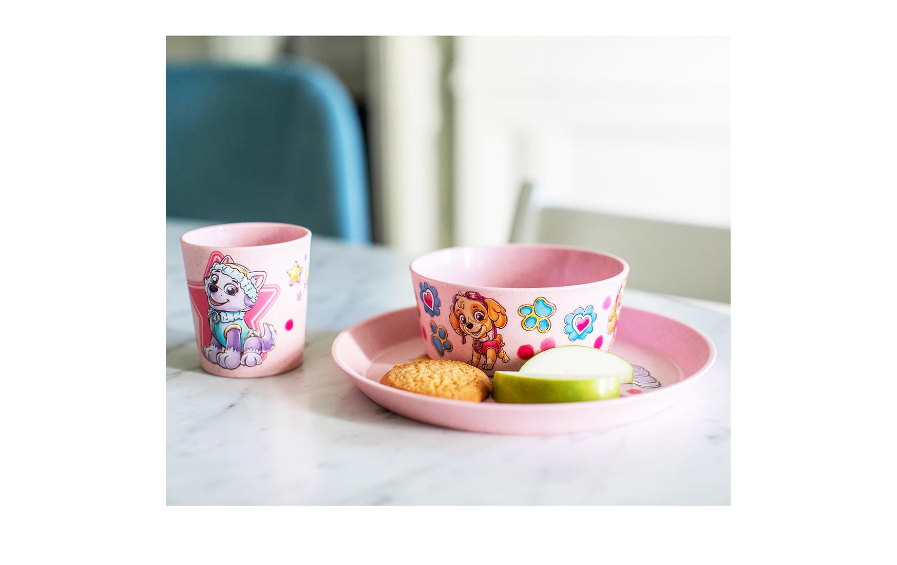 Kindergeschirrset Connect Paw Patrol, 3-teilig, RosaGeschirrset für Kinder