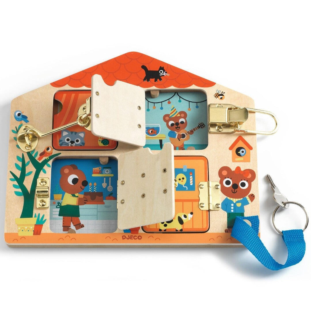 Djeco slotenspel cabanalock