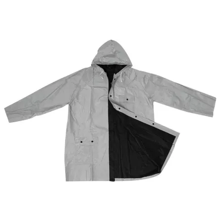 Macma Wendbare Regenjacke in XL, schwarz-silber
