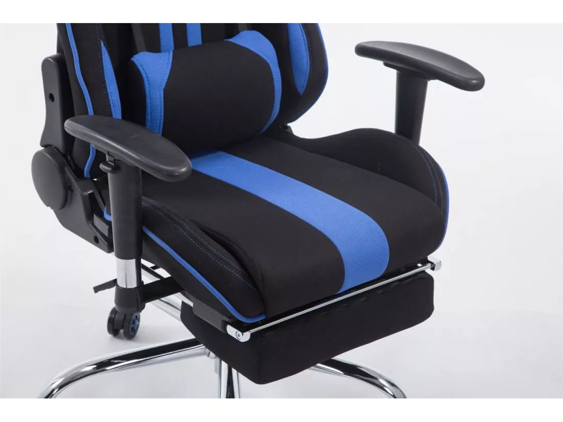 Chaise de bureau - Tissu - Noir / Bleu - Limit