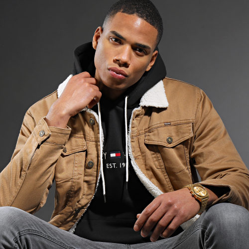 Sweat Capuche Core Tommy Logo 0752 Noir