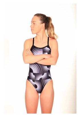 Maillot de Bain 1 Pièce Femme Mako Rainbow Aumakua Noir