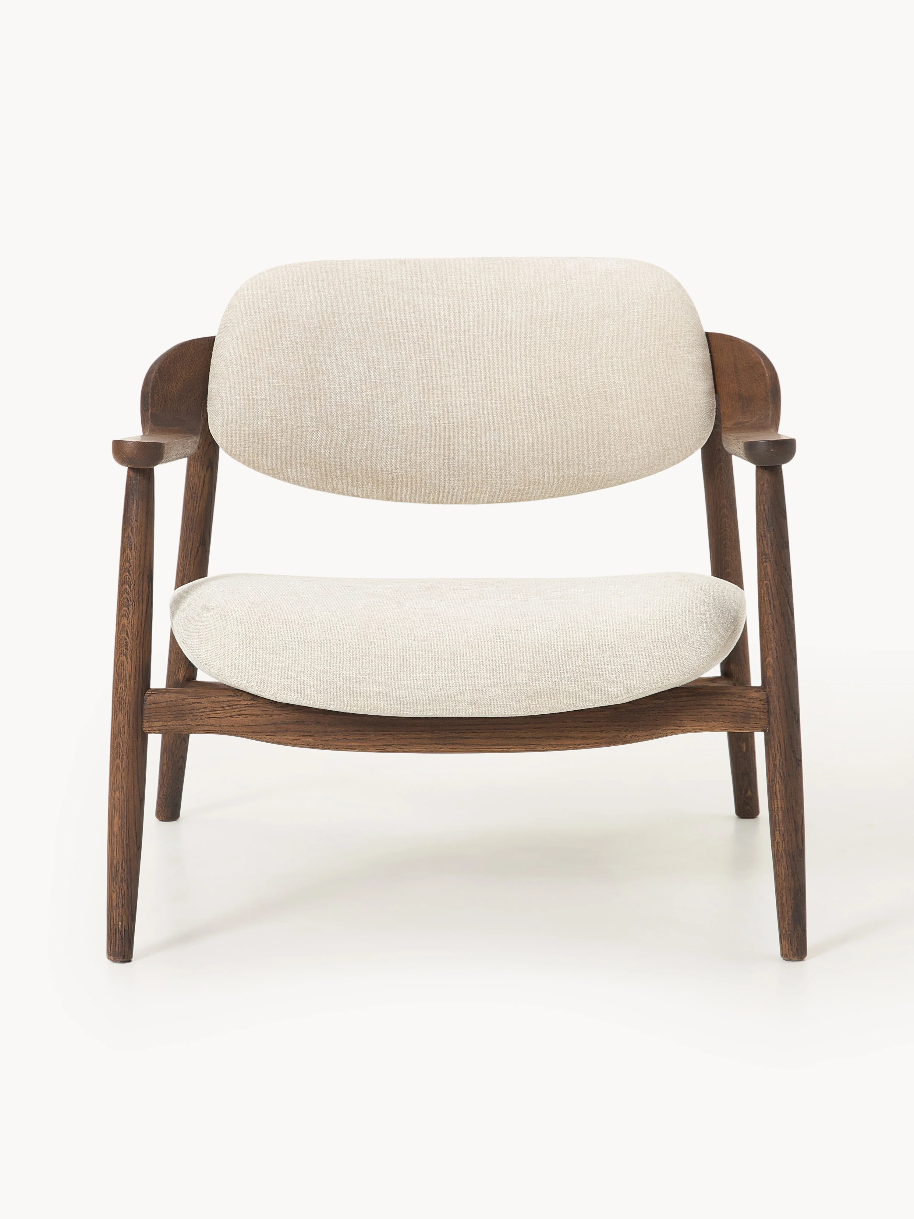 Loungefauteuil Rae van eikenhout