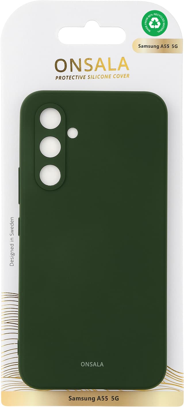 Onsala Samsung Galaxy A55 5G silikone etui (grøn)