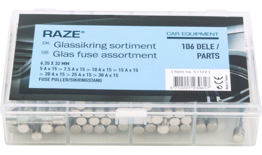 Glassikring sortiment 106 dele