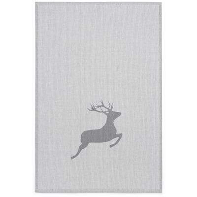 Geschirrtuch Hirsch, Grau