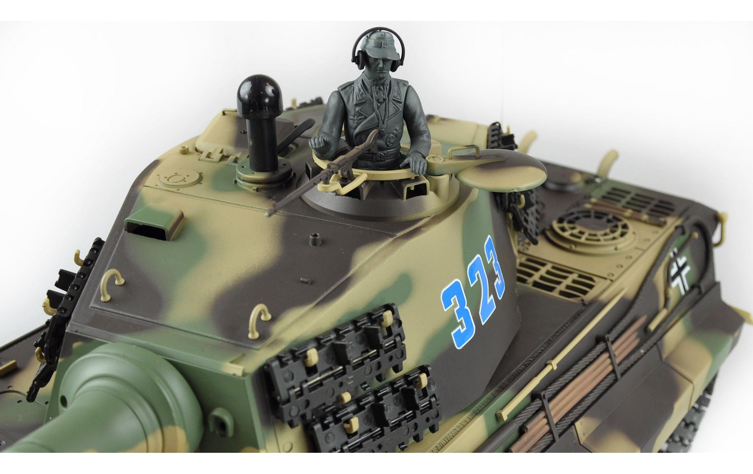 Panzer Königstiger Henschelturm Professional Line 1:16, RTR<br>Detailgetreue Nachbildung des Königstiger Panzers mit Metallketten und Getriebe